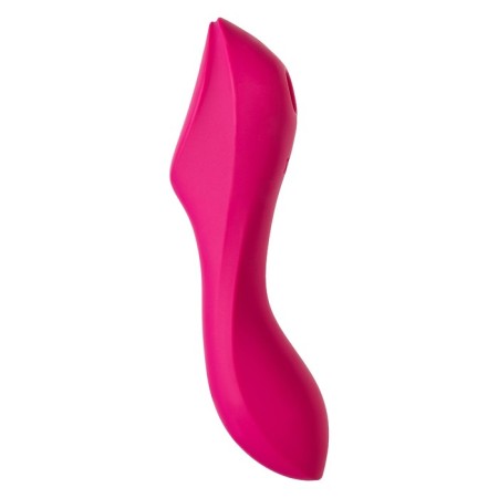 Vacuum-wave contactless stimulator of the Satiffyer Curvy Trinity 3 clitoris, silicone, red color-9