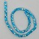 Glass beads, set 72 pcs., Size 1 pc. - 8 mm, blue color