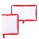 Lightning folder from 3 sides A5, 450MKM, transparent, with red edging