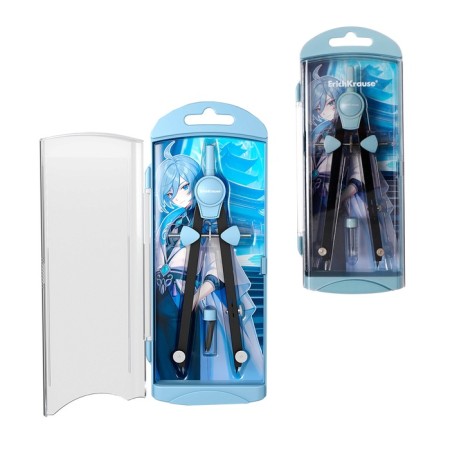 Ready -made Erichkrause "Manga", 2 subjects, pencil case, blue-4