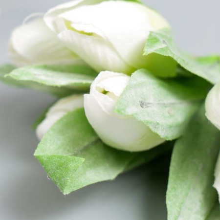 Flowers for decorating "snowy white tulips" 1 bouquet = 6 colors 14 cm-2