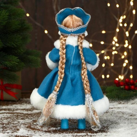 Snow Maiden "In a magnificent fur coat with stars" 14x30 cm-2