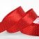 Satin ribbon "Golshek", 25 mm × 23 ± 1 m, color red No. 026