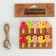 Decorative clothespins with a rope for the suspension "Ducks" set 10 pcs. - 1, 5 × 12 × 14 cm