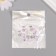 Decor for creativity metal, rhinestones "flowers" silver, pink 2.2x1.3x0.5 cm