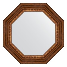 Mirror in the baguette frame, Roman bronze 88 mm, 61x61 cm