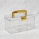 Organizer for storing cosmetic supplies "Light", a chest with a lid, removable partitions, 21.5 × 12 × 12 cm, color mix