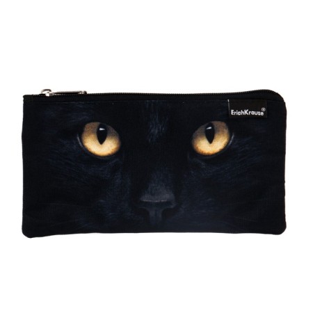 Penal soft, 1 compartment, 120 x 220 mm, flat, Erich Krause, Black Cat, 57203-1