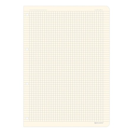 Smooth block for a notebook on rings large A4 120 l, Brauberg, 70g/m2, cream 404517-3