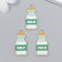 Decor for creativity Metal, enamel "Milk bottle" 2.7x1.3 cm