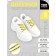 Danger laces 110x1cm, yellow