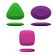 A set of erasers 2 pieces of Erich Krause, ABC, medium hardness, hypoallergenic, in a blister