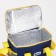 Thermosuma with zipper, 5.8 liters, 2 outer pockets, blue color