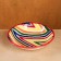 The plate of Rishtan ceramics "Atlas", multi -colored, deep, 20 cm