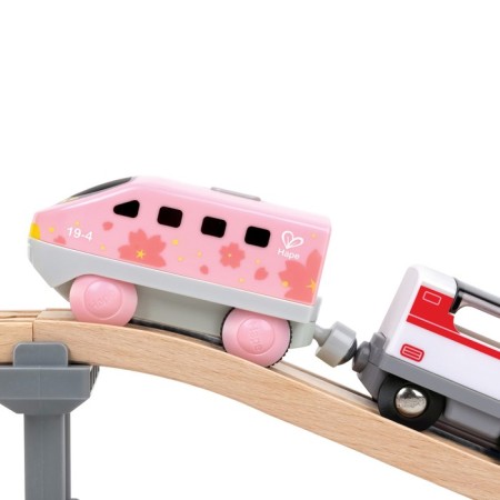 Lokomotiv Hape "My train", on batteries, pink color-3