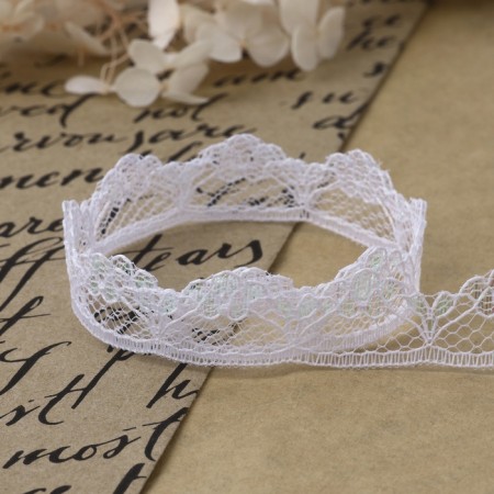 Capricon lace, 15 mm × 10 ± 1 m, white color-2