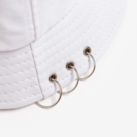 Panama Minaku with rings, white color, size 56-58-6