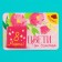 Milk chocolate "Blow with happiness", 5 g. X 1 pc. On the substrate
