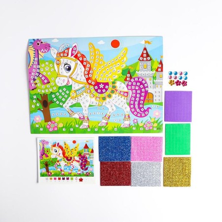Mosaic Sticky "Pegas" sparkles, rhinestones