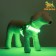 Shleka luminous size l, sling 2.5 cm, og 43-60 cm, 3 glow modes, green