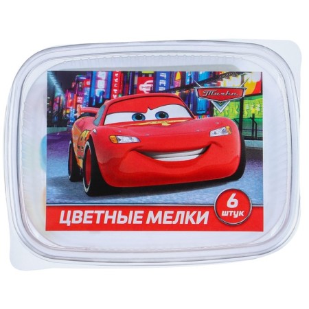 Set of colored crayons cars, 6 colors-8