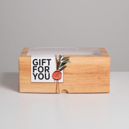 Capcake box, confectionery packaging, 6 cells for you 17 x 25 x 10 cm-1