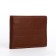 Male purse without fastening, for bills, for cards, brown color