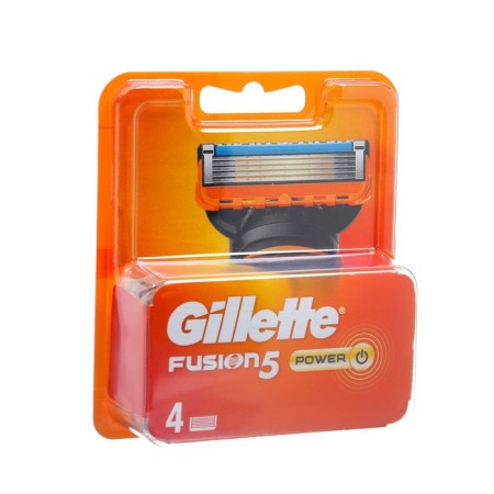 Exchange cassettes Gillette Fusion Power, 5 blades, 4 pcs-4