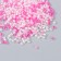 Glass 12/0 "Transparent. Color middle. Pink" 10 g