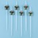 Pipe gift berry silver, set 6 pieces