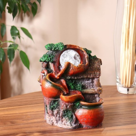 Fountain "House under the jug" 10x14x19 cm (with backlight)