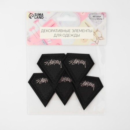 Thermal appliance from leatherette "Crystal", 5.3 × 5.5 cm, black color-5