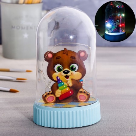 Lamp with figures "Bear", 14.5 x 9 cm