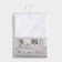 Bathroom curtains, 180 × 180 cm, 12 rings, PEVA, white color