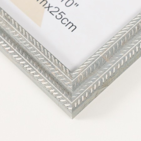 Photo frame plastic 20x25 cm "Double braid" gray 22.4x27.4x1.1 cm-2