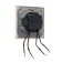 Tot Matte Glass switch, 10 a, 2 cl., With backlight, hidden, glass, beige
