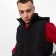 Warm vest of men's, black color, size 50