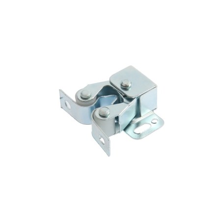 Double roller latch-stop Lockland, iron, zinc color