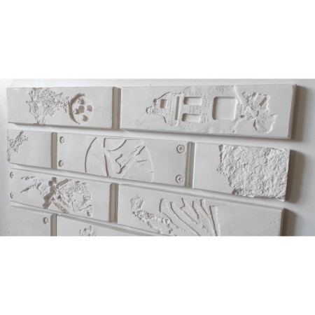 Gypsum tiles 246x66 technology 0.5 sq.m. (26 pcs in packaging)-1