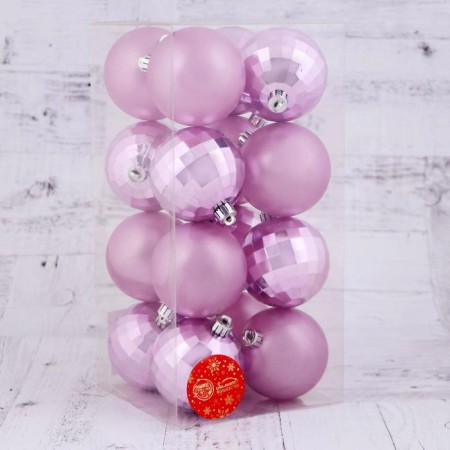Set of balls plastic D-7 cm, 16 pcs "Disco Mix"-1