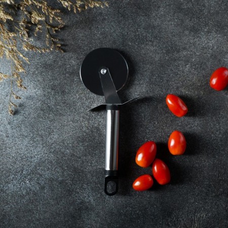 Knife for pizza and dough the share "Assistant", 20 cm, black color-5