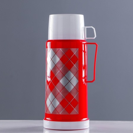 Thermos 1 l, with a glass flask, retains heat 8 hours, 12 x 28 cm, mix