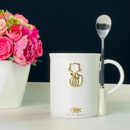 Lenardi mug, with a spoon, 350 ml