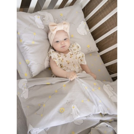 Bed linen children's “Mishutka”, size 60x120 cm, 112x147 cm, 40x60 cm-1