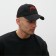 Men's baseball cap with minku cuts Black color, river 58