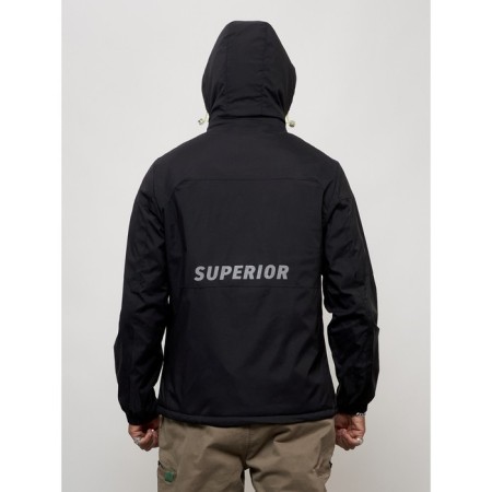 Sports male jacket, size 52, black color-10