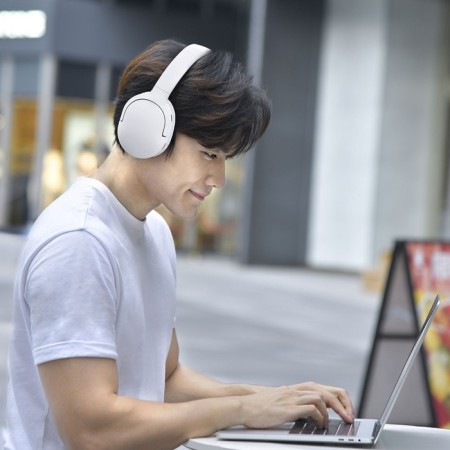 Wireless headphones Baseus D02 Pro, TWS, full -size, BT5.0, 450 mAh, white-7
