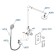 The wasserkraft A16069 shower system, built -in, tropical shower, shower, chromium