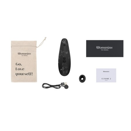 Contactly clitore stimulator Womanizer Marilyn Monroe marble black-2
