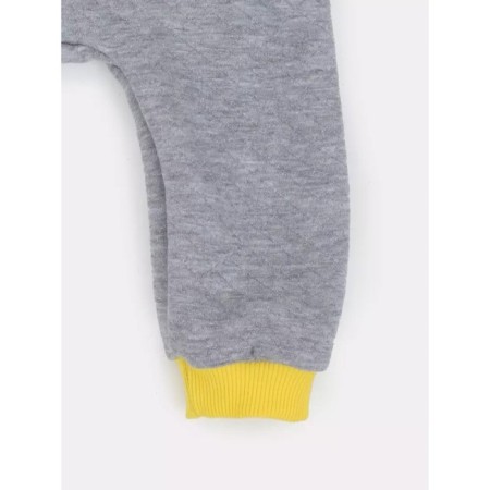 Combineson children's insulated tops "Capitane", height 68 cm, color gray/yellow-10